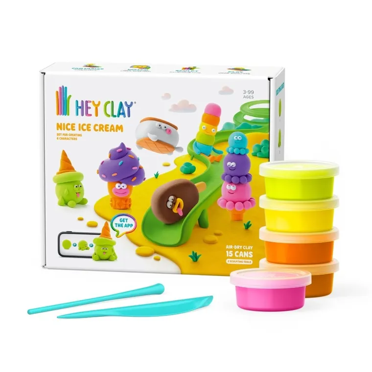 Hey Clay, Lody, masa plastyczna, 15 szt.