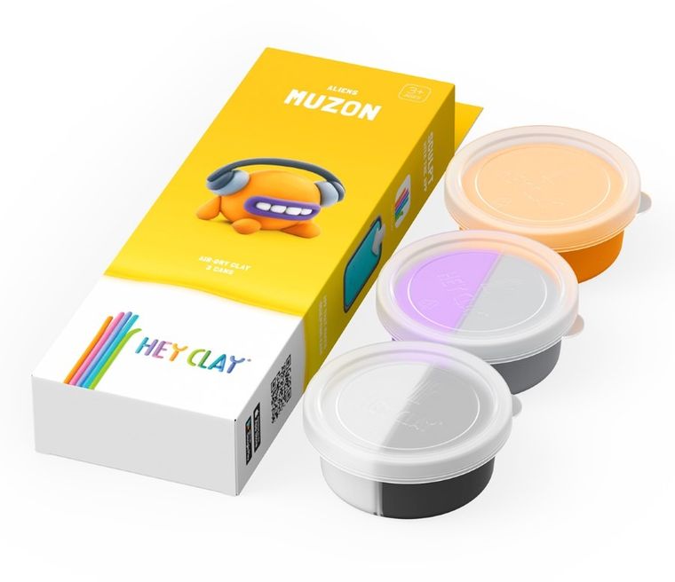 Hey Clay, Obcy, Muzon, masa plastyczna, 3 szt.
