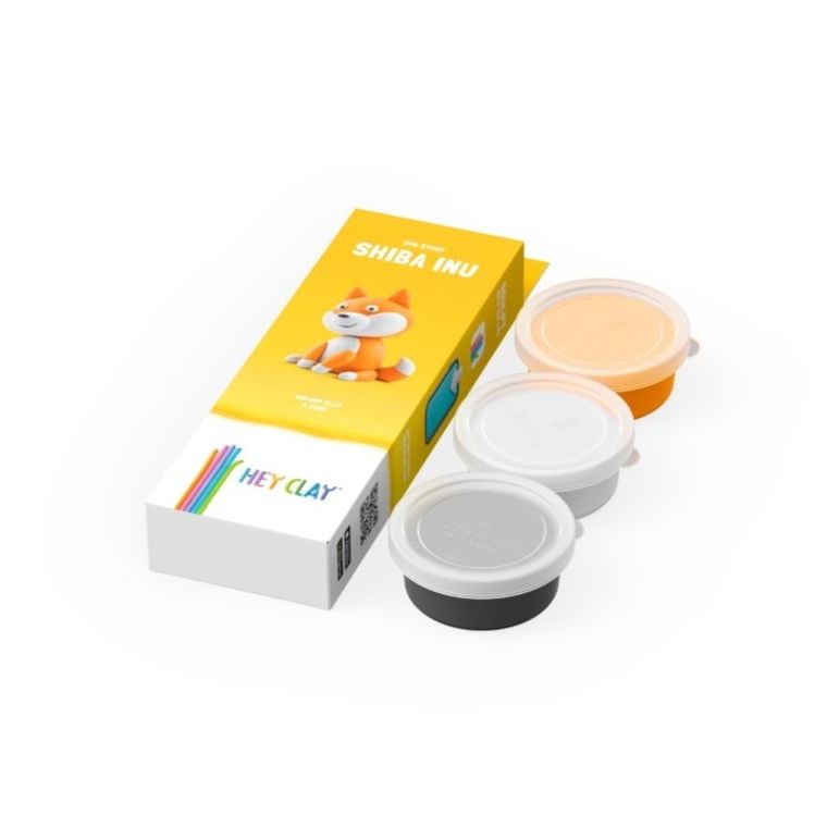Hey Clay, Psy, Shiba Inu, masa plastyczna, 3 szt.