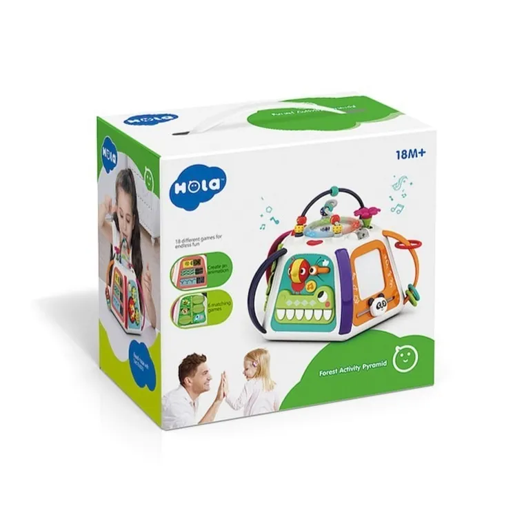 Hola, Interaktywna kostka edukacyjna, zabawka niemowlęca