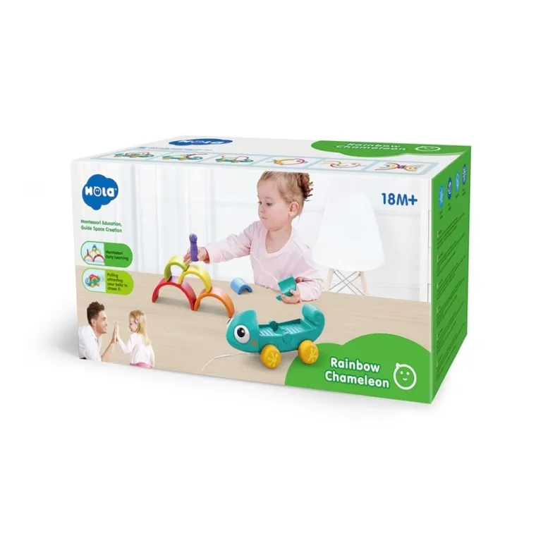 Hola, Tęczowy kameleon, zabawka niemowlęca