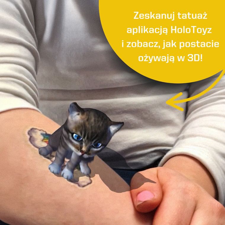 HoloToyz, tatuaże AR z dźwiękiem, Holo Heroes