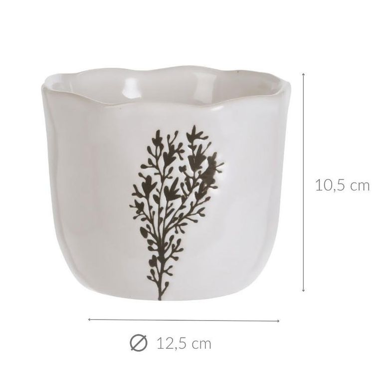 Home Styling Collection, ceramiczna osłonka na doniczkę, średnica 12,5 cm