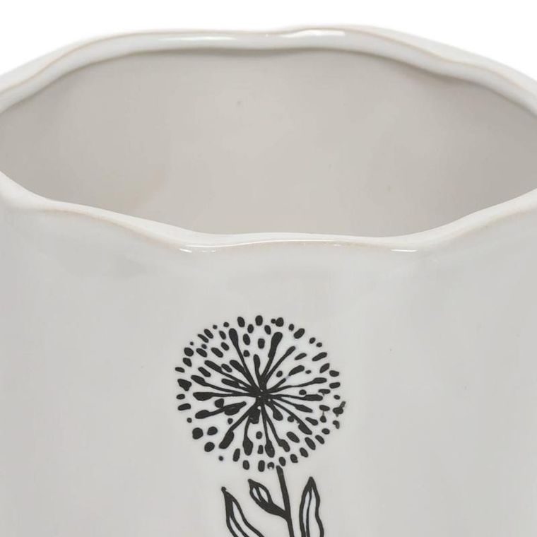 Home Styling Collection, ceramiczna osłonka na doniczkę, średnica 15 cm