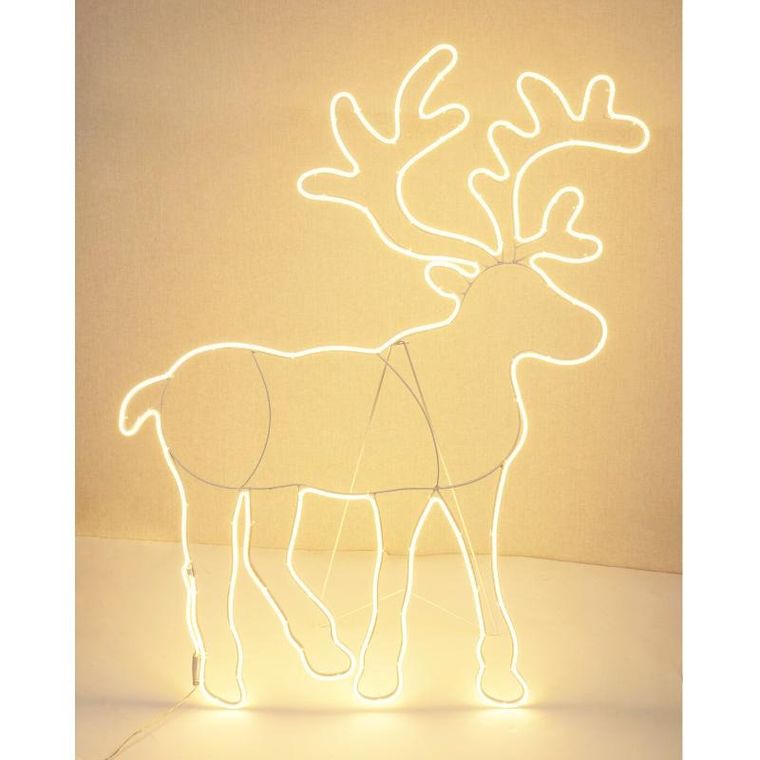 Home Styling Collection, dekoracja świąteczna LED, renifer, 100-80 cm