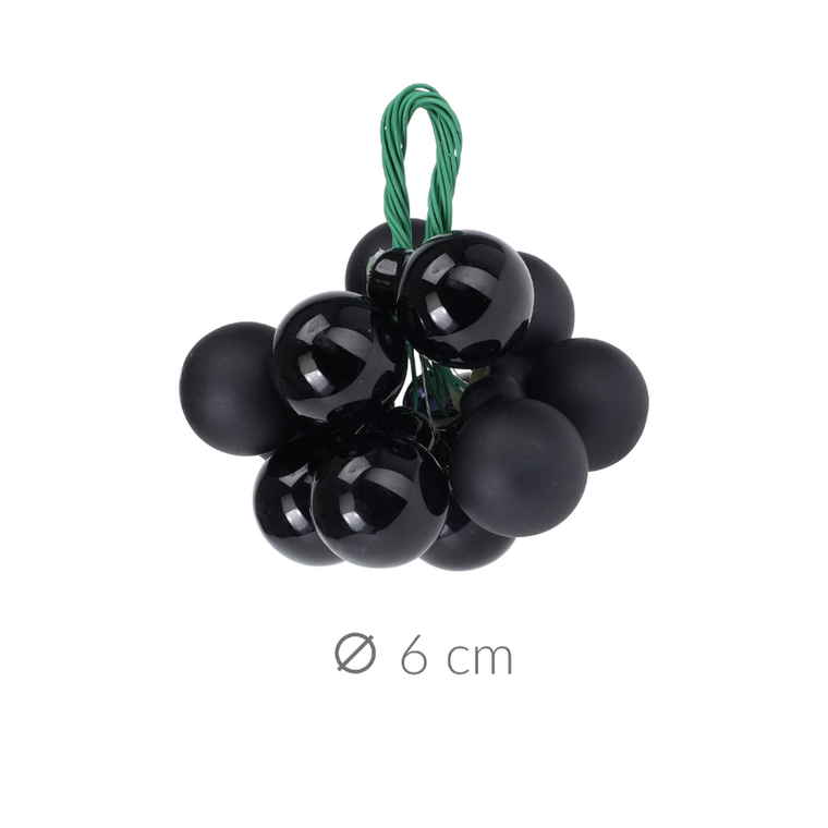 Home Styling Collection, dekoracja świąteczna, z bombkami, 12 szt.