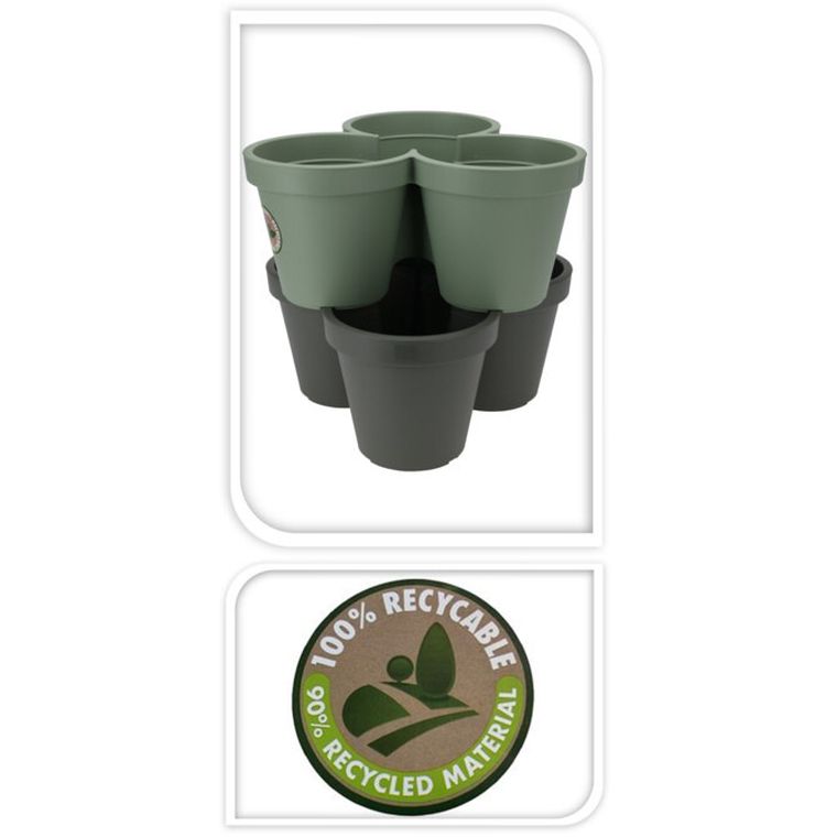 Home Styling Collection, doniczka na trzy kwiaty, 44-20 cm