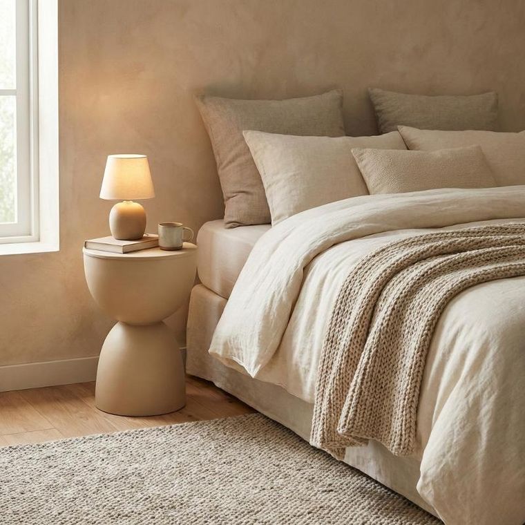 Home Styling Collection, Dune, metalowy stolik pomocniczy, 45,5 cm