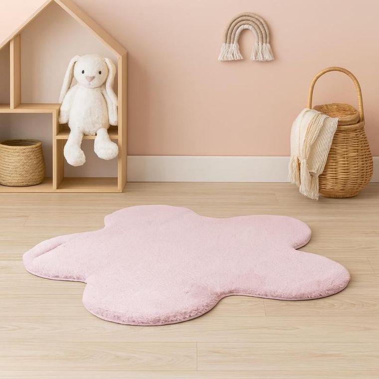 Home Styling Collection, dywan do pokoju dziecięcego, kwiatek telos, 60-90 cm