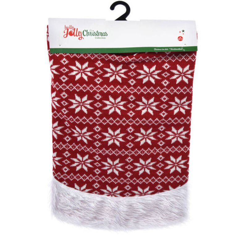 Home Styling Collection, dywanik pod choinkę, Skirt knitted, ø 100 cm