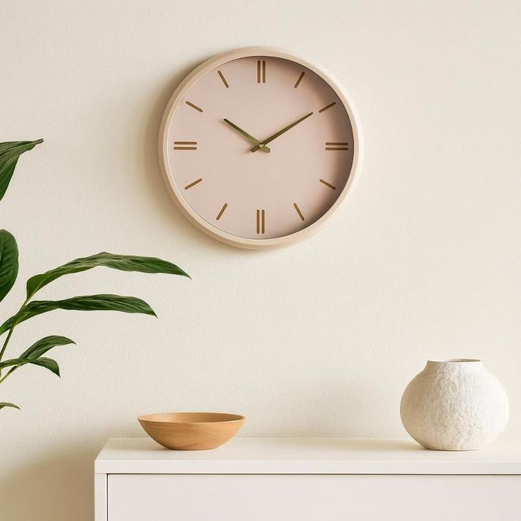 Home Styling Collection, Epoch, zegar ścienny, kremowy, 38 cm