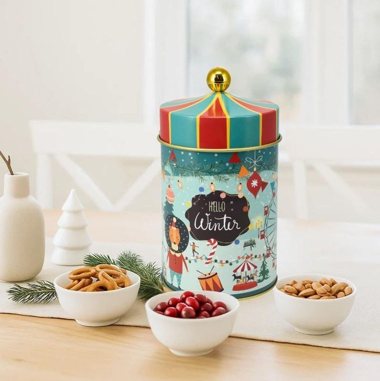 Home Styling Collection, Fiaba, puszka na ciastka, cyrkowy namiot, 1l