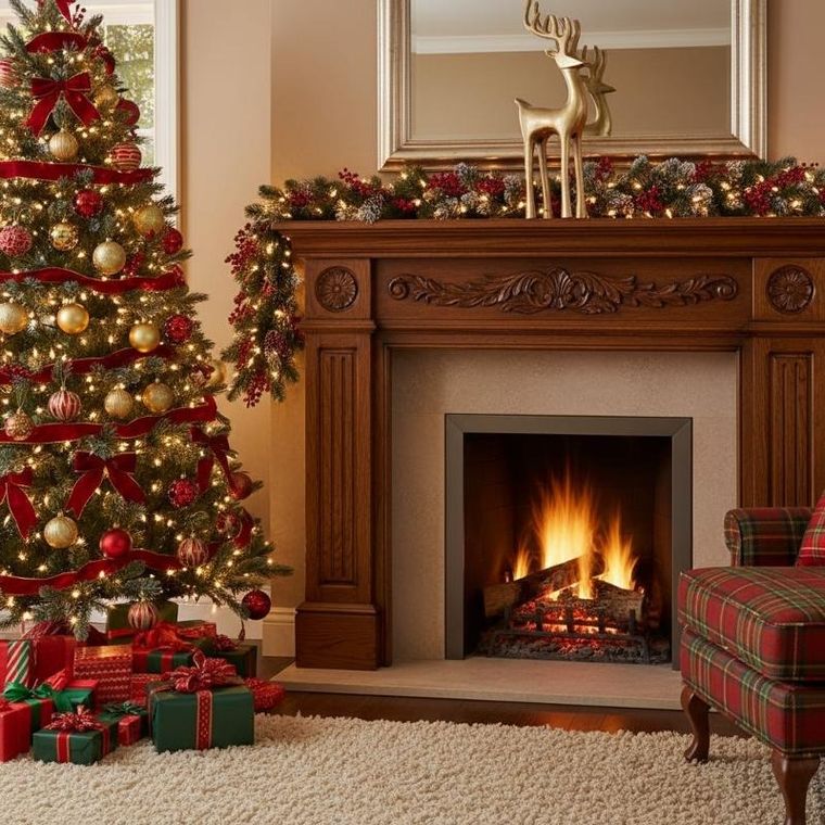 Home Styling Collection, figurka bożonarodzeniowa, renifer, 35 cm