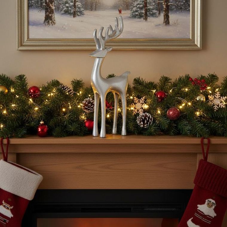 Home Styling Collection, figurka bożonarodzeniowa, renifer, 35 cm