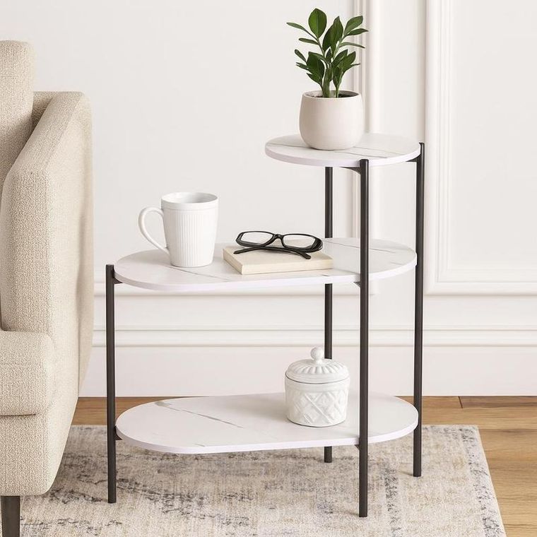Home Styling Collection, Fronti, stolik 3-poziomowy, 64-33-63 cm