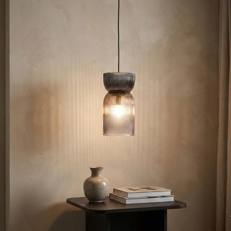 Home Styling Collection, Gloa, szklana lampa wisząca, 26 cm