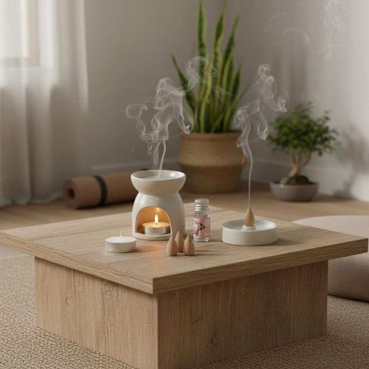 Home Styling Collection, Hapo, kominek zapachowy + kadzidła, 9 elementów