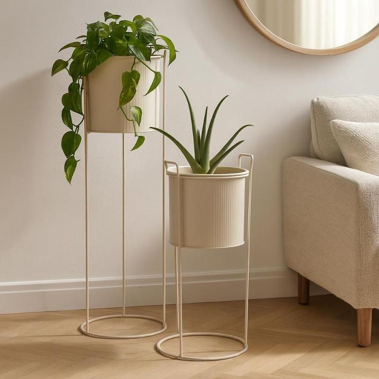 Home Styling Collection, Idem, kwietniki metalowe, 2 szt.