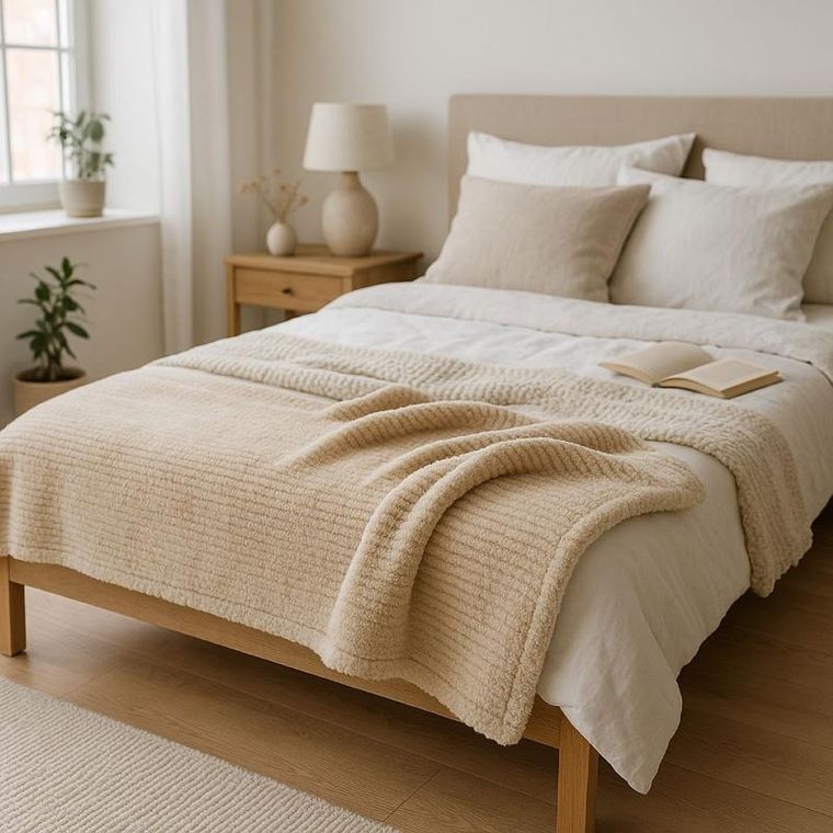 Home Styling Collection, koc flanelowy, 160-130 cm