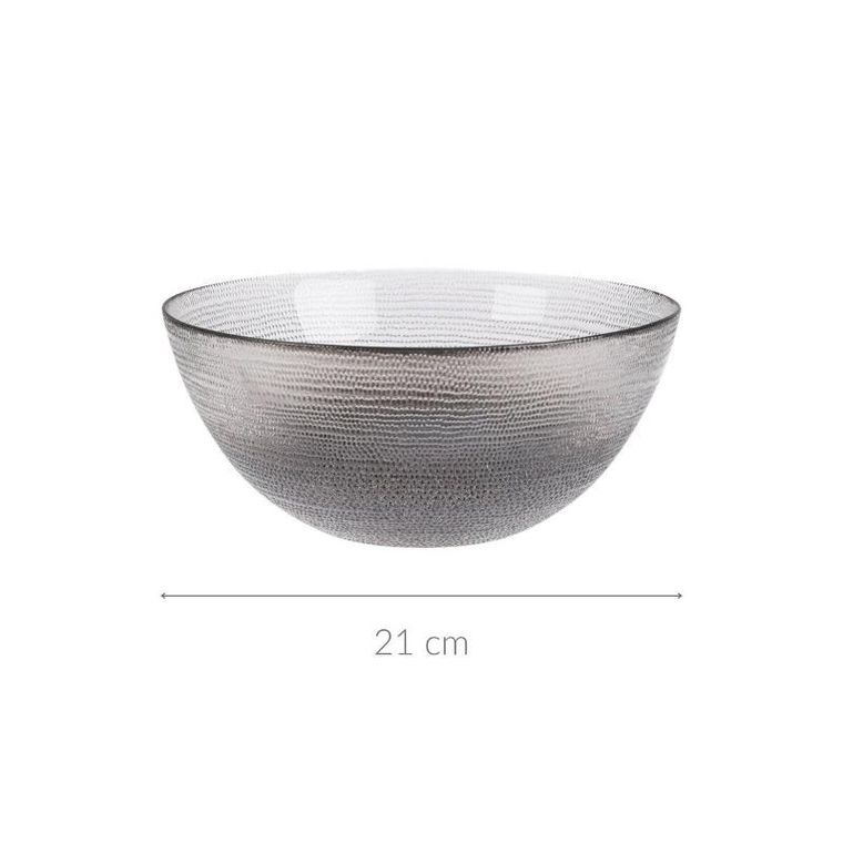 Home Styling Collection, Lakris, szklana miska, średnica 21 cm