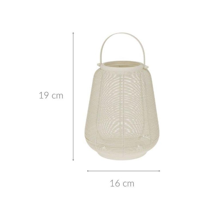 Home Styling Collection, metalowy lampion z uchwytem, 16-19 cm