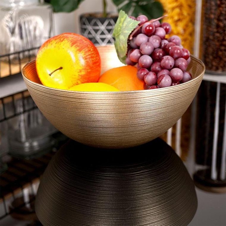 Home Styling Collection, misa dekoracyjna, szklana, Ø 21 cm