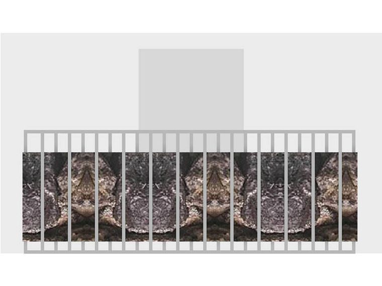 Home Styling Collection, osłona balkonowa, mata na taras, balkon, 75-445 cm