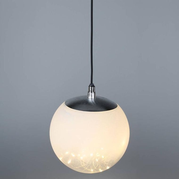 Home Styling Collection, ozdoba świetlna, transparentna kula z LED, średnica 18 cm