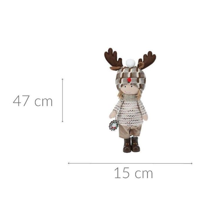 Home Styling Collection, pluszowa dekoracja świąteczna, 47 cm