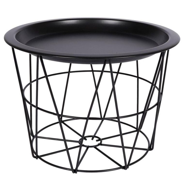 Home Styling Collection, podstawka pod kwiatki, czarna loft, 27-20 cm