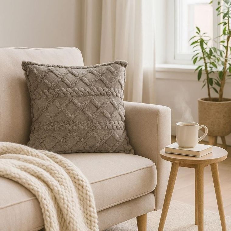 Home Styling Collection, poduszka dekoracyjna, 45-45 cm