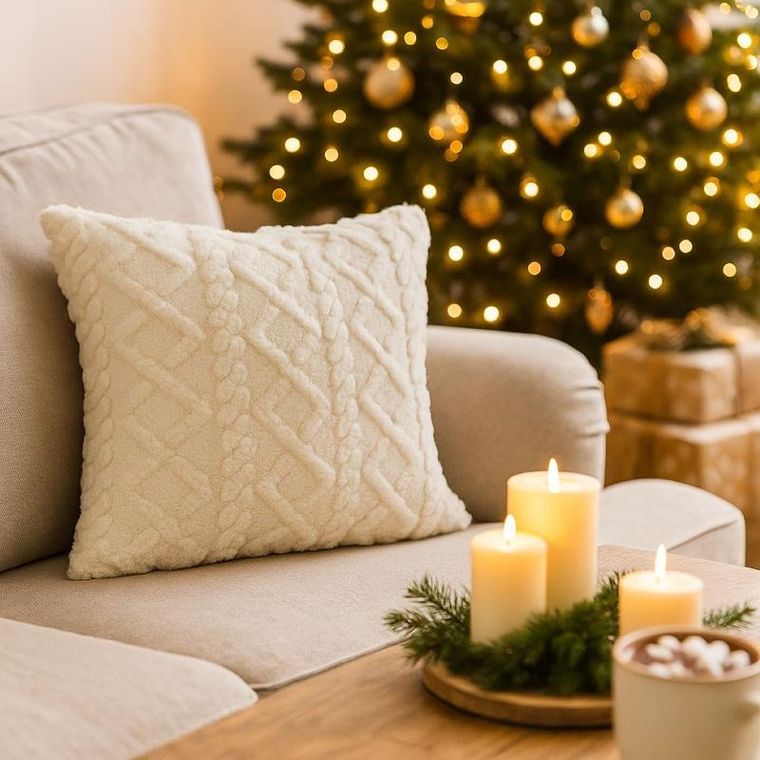 Home Styling Collection, poduszka dekoracyjna, 45-45 cm