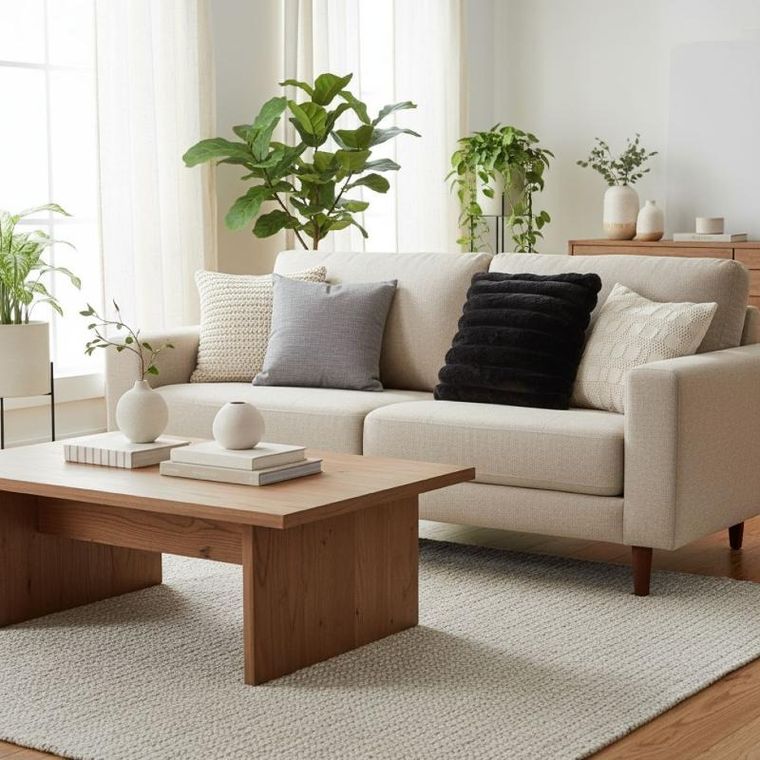 Home Styling Collection, poduszka dekoracyjna, 45-45 cm