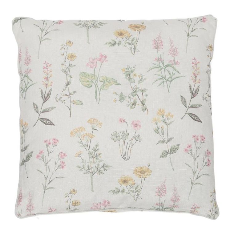 Home Styling Collection, poduszka dekoracyjna w kwiatowy wzór, 45-45 cm