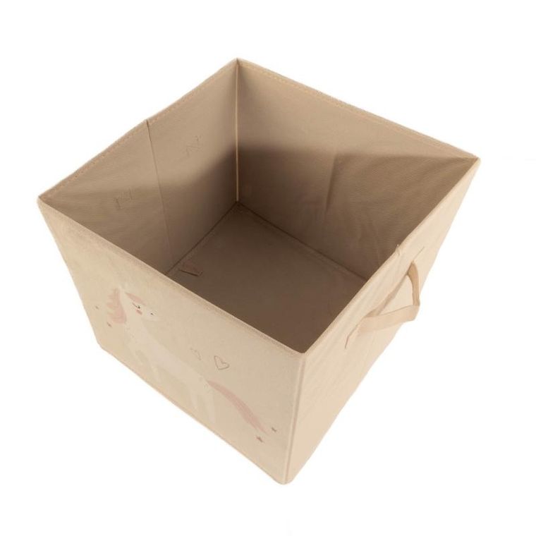 Home Styling Collection, pojemnik tekstylny na zabawki, Jednorożec, 32-32-30 cm