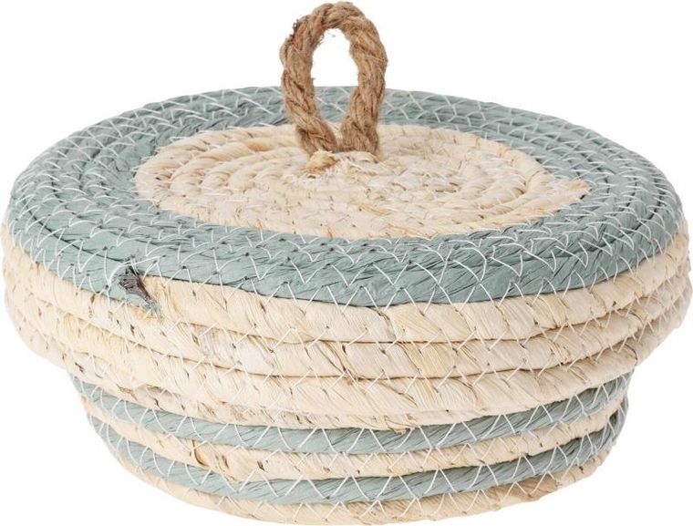 Home Styling Collection, pojemniki do przechowywania z przykrywką, 3 szt.