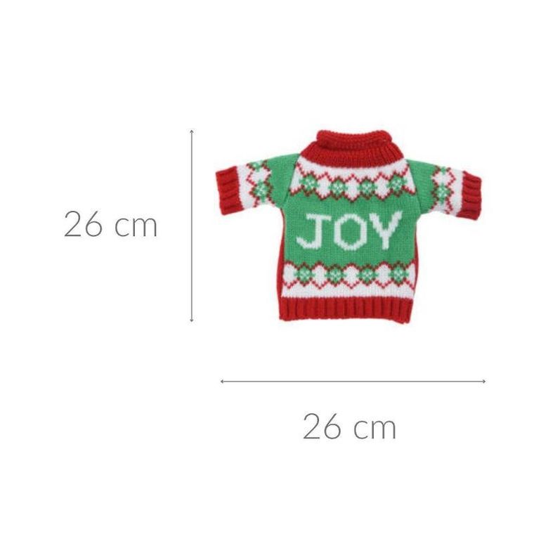 Home Styling Collection, pokrowiec na butelkę wina, XMAS, 26 cm