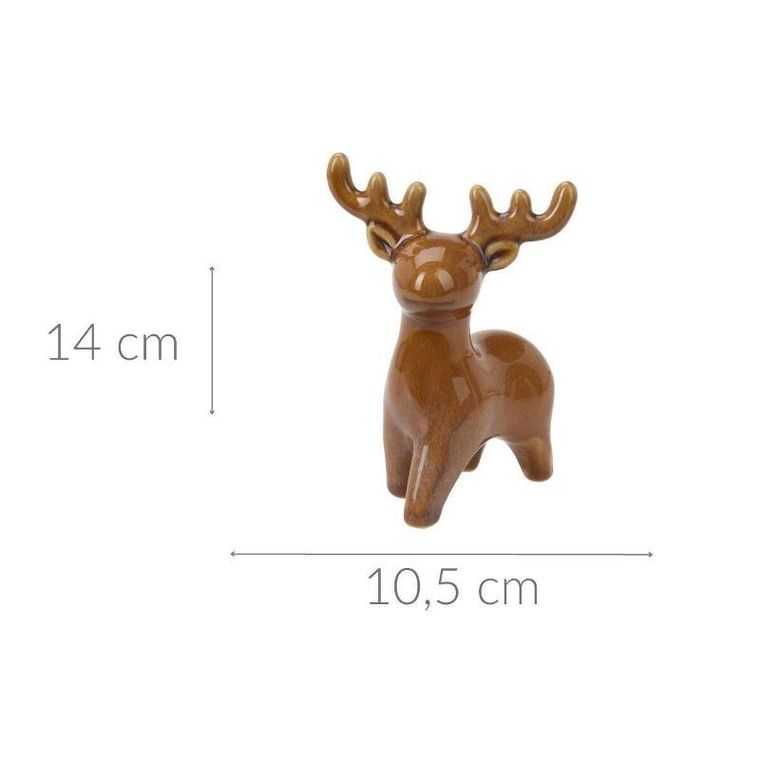 Home Styling Collection, Renifer świąteczny, figurka, 14 cm