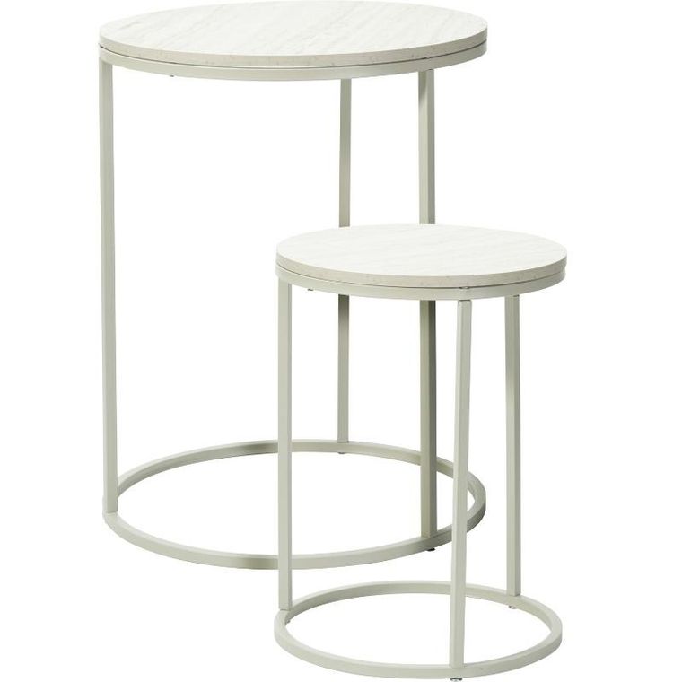 Home Styling Collection, Seli, zestaw stolików kawowych okrągłych, 2 sztuki