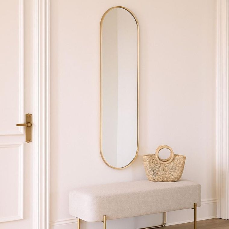 Home Styling Collection, Soro, owalne lustro na ścianę, 30-100 cm