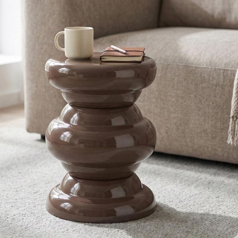 Home Styling Collection, stolik kawowwy, metalowy, 32-41,5 cm