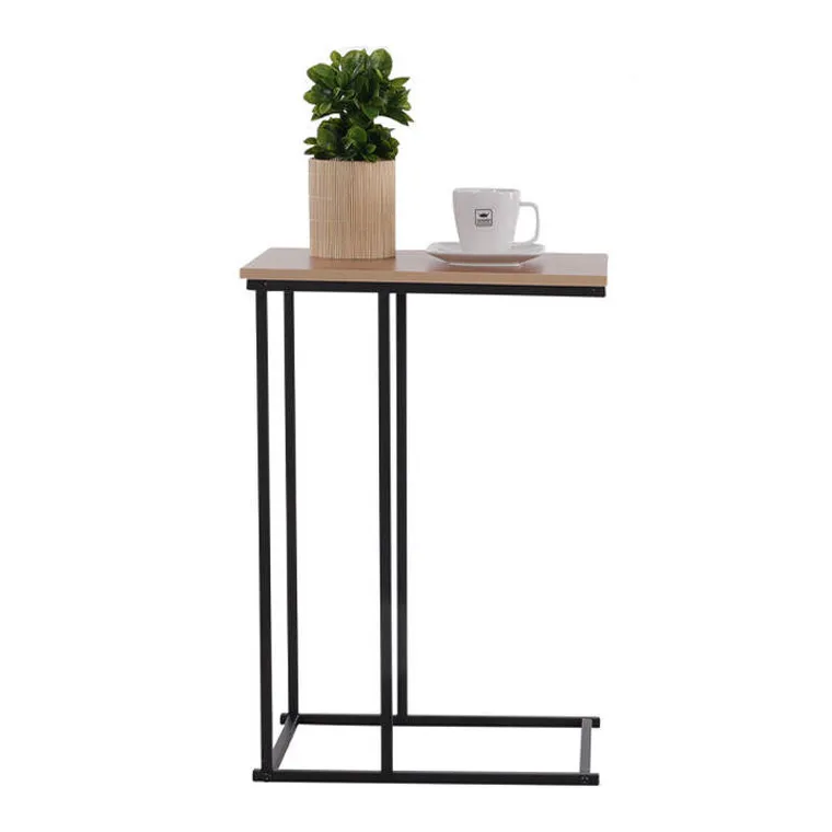 Home Styling Collection, stolik pomocniczy, boczny do kanapy, MDF i metal, 26-40-58 cm