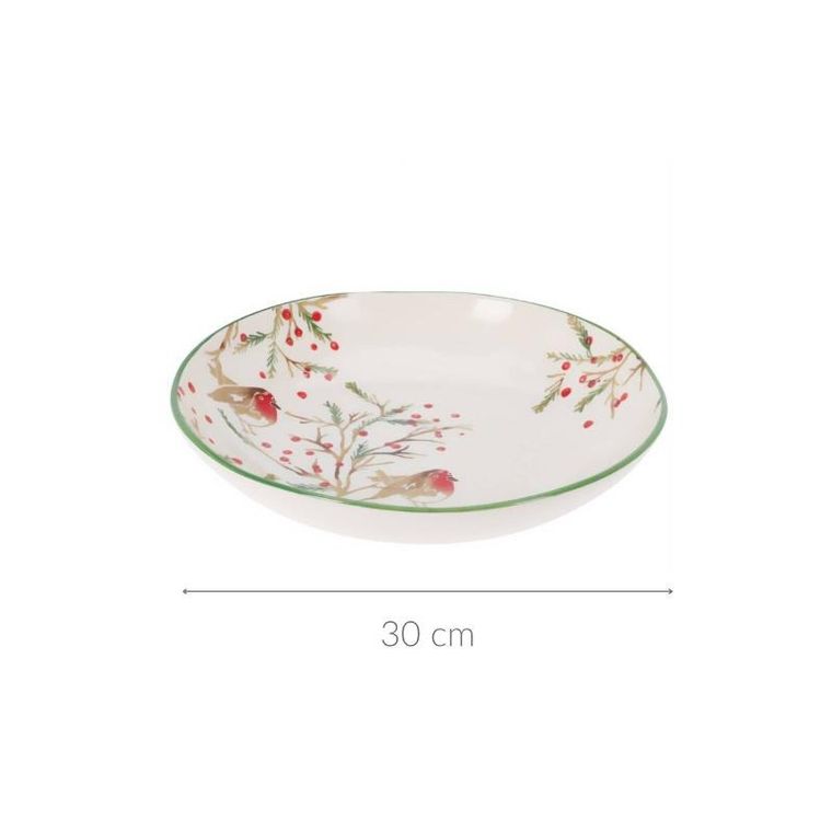 Home Styling Collection, świąteczna miska z kamionki, średnica 30 cm