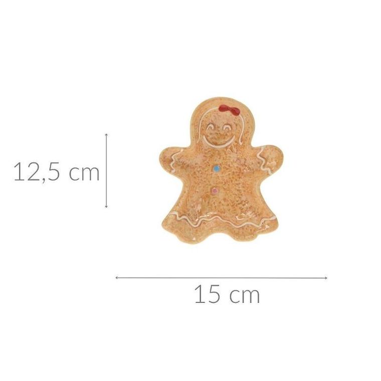 Home Styling Collection, świąteczne naczynie w kształcie piernika, 15-12.5 cm, Cookie