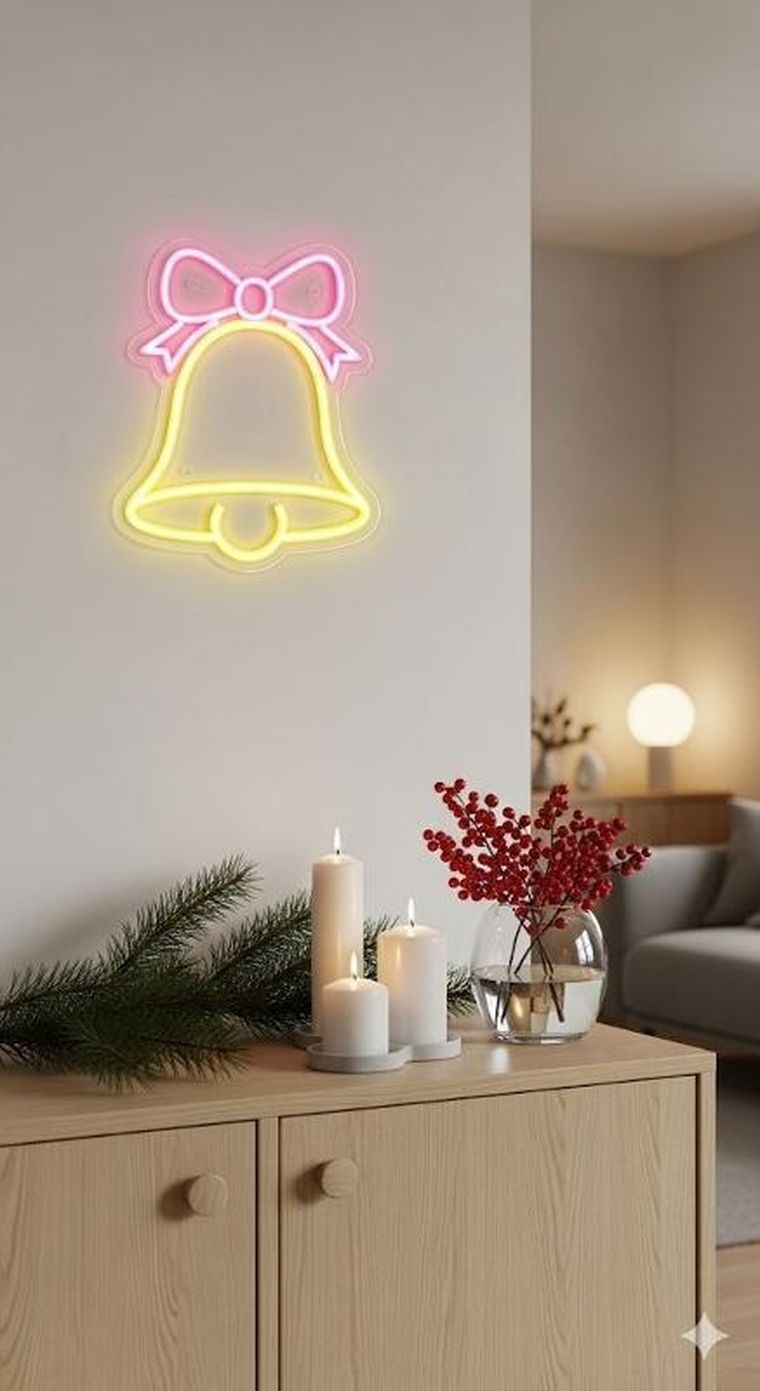 Home Styling Collection, świąteczny neon na ścianę, LED, 23-22 cm