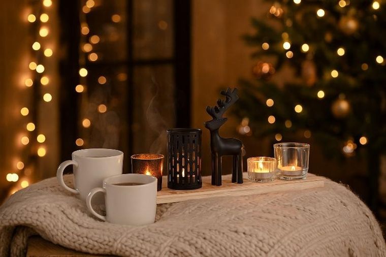 Home Styling Collection, świąteczny zestaw świeczników tealight, 6 szt.