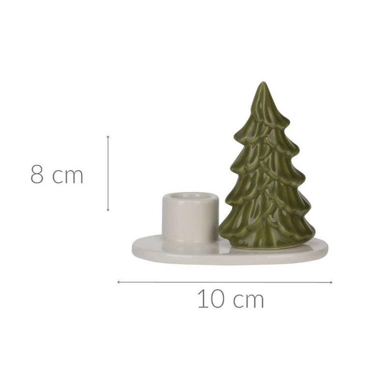 Home Styling Collection, świecznik świąteczny z choinką, 8 cm
