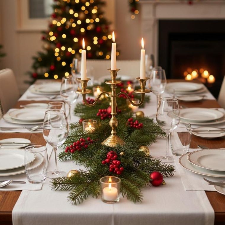 Home Styling Collection, świecznik trójramienny, złoty, 30 cm