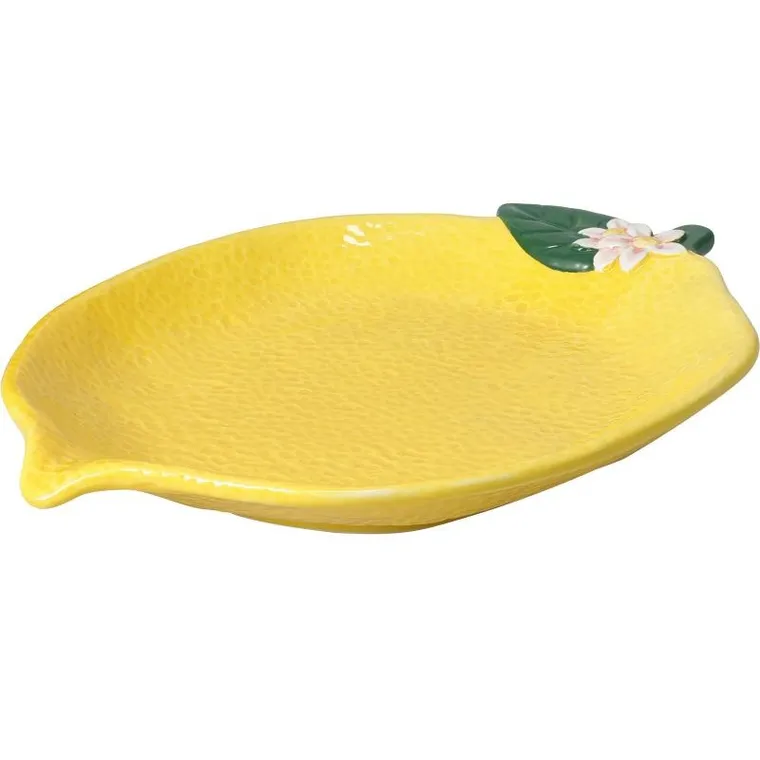 Home Styling Collection, Syro, talerz dekoracyjny z motywem owoców, 25-18-3 cm