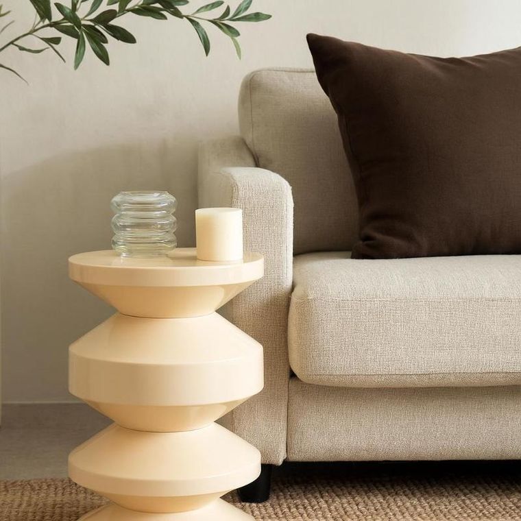 Home Styling Collection, Tafel, metalowy stolik pomocniczy, 31 cm